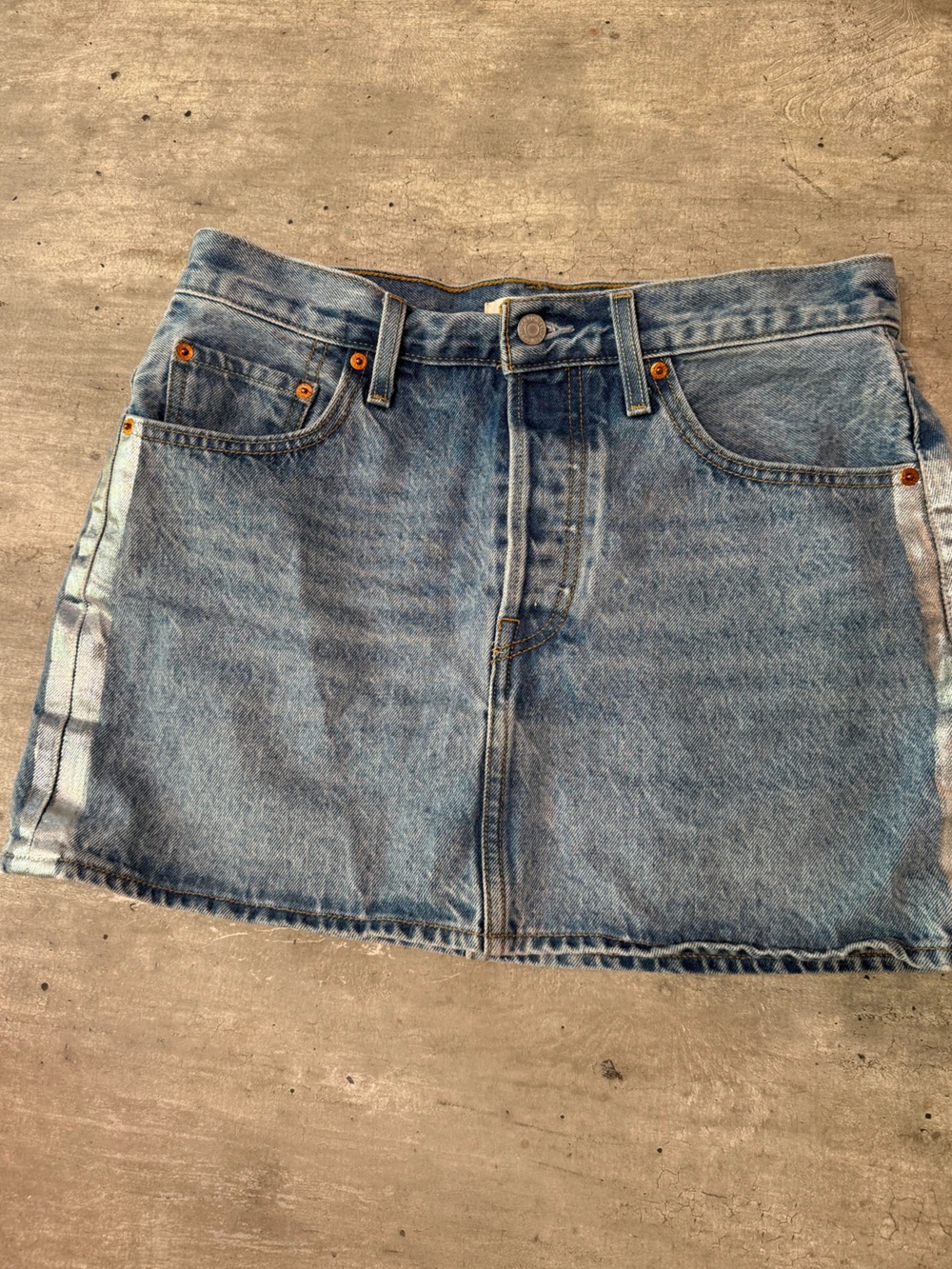 Levi's Light Blue Denim Mini Skirt